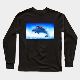 Angel and Dolphin Long Sleeve T-Shirt